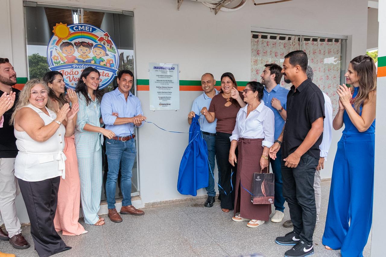 Prefeitura de Naviraí inaugura CMEI Professor João Batista Venâncio e amplia oferta de vagas na educação infantil